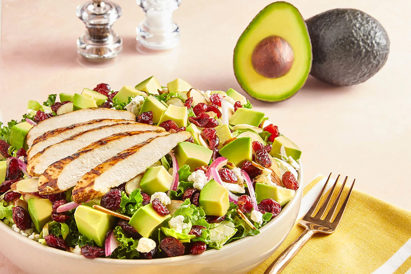 Avocado, Cranberry & Kale Salad