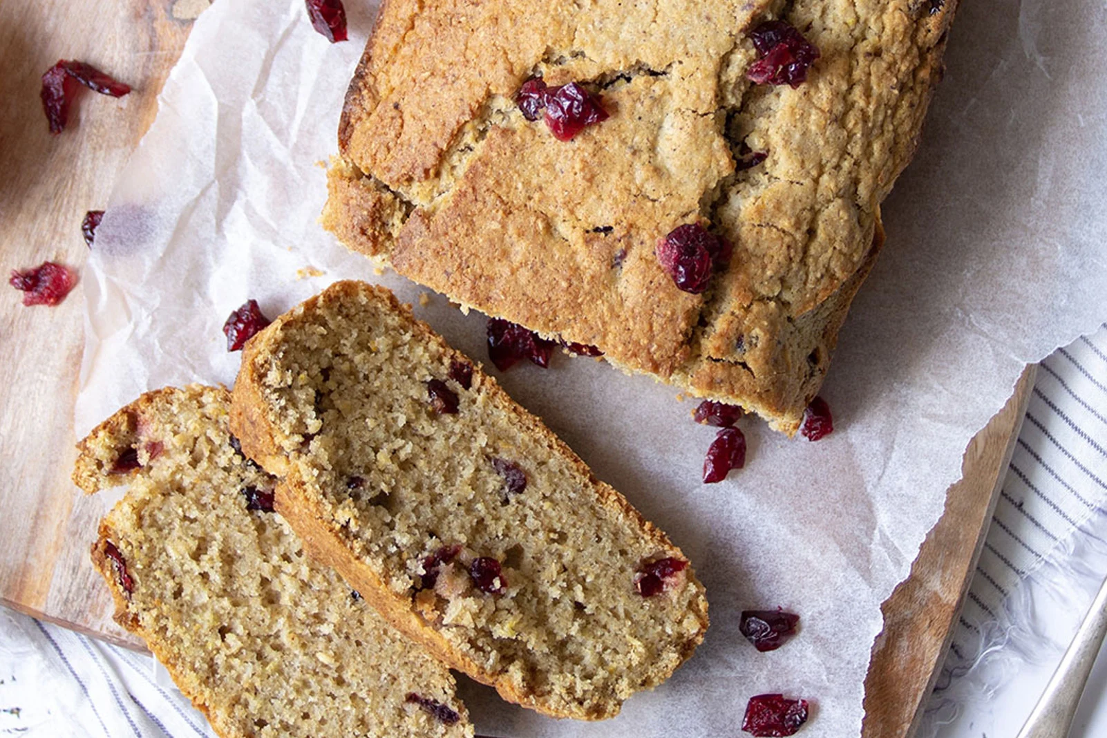 Vegan Cranberry & Orange Loaf