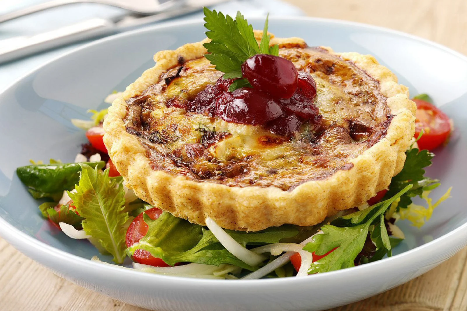 Chicken & Cranberry Quiches
