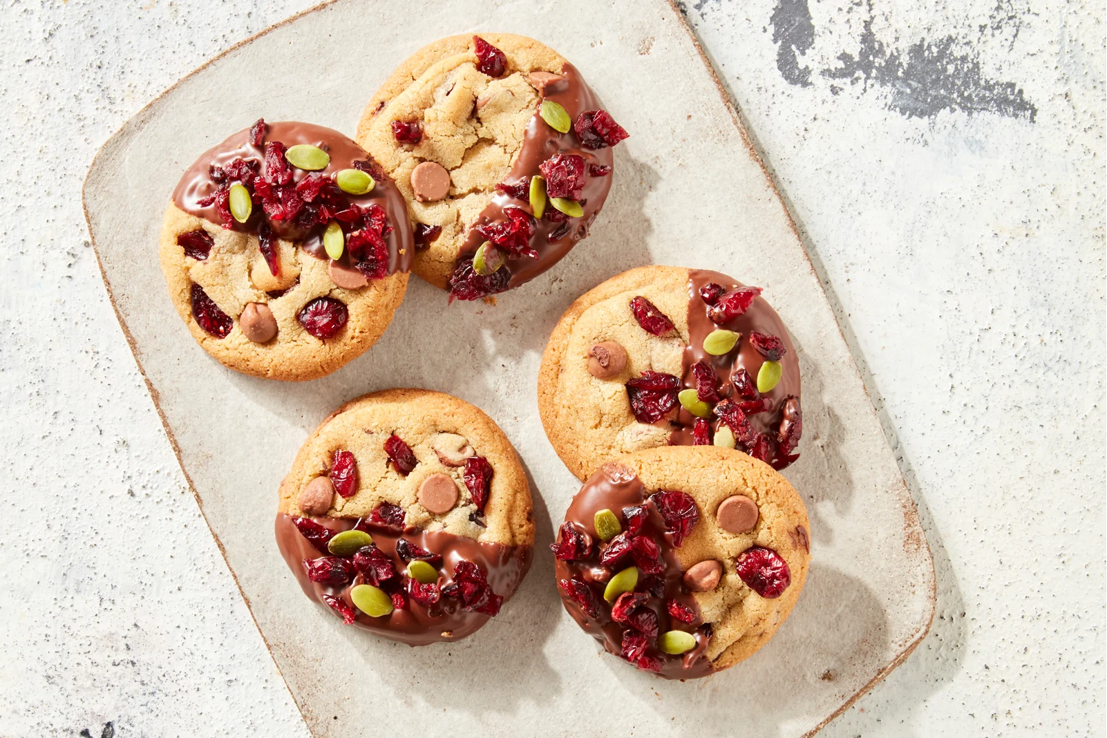 Cranberry Choc Dipped Cookies