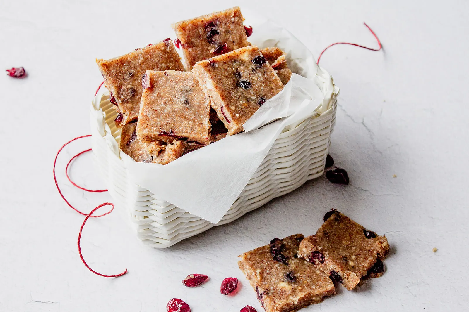 Cranberry Almond Vegan No Bake Fudge